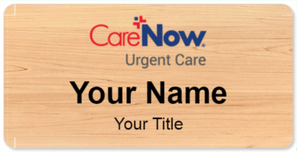 Custom name badges for HCA CareNow
