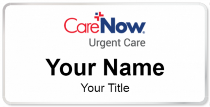 Custom name badges for HCA CareNow
