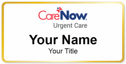 Custom name badges for HCA CareNow