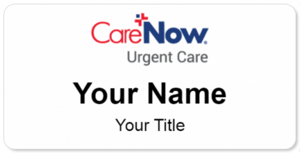 Custom name badges for HCA CareNow