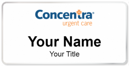 Custom name badges for Concentra