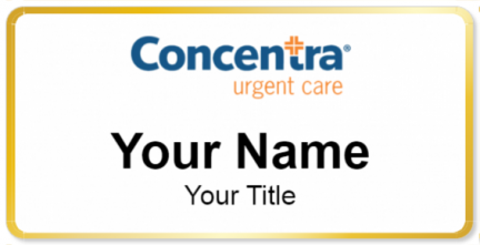 Custom name badges for Concentra