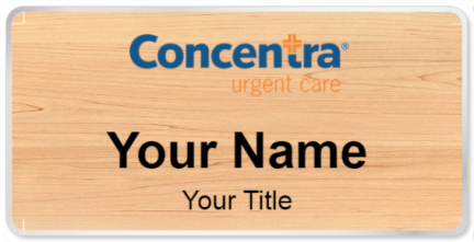 Custom name badges for Concentra
