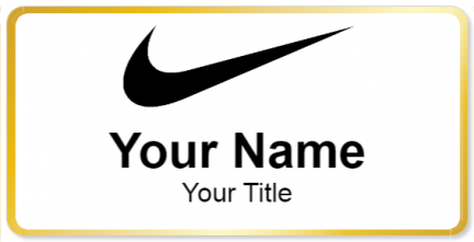 Custom name badges for Nike