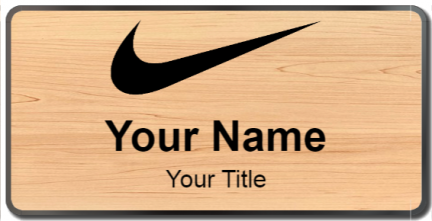 Custom name badges for Nike