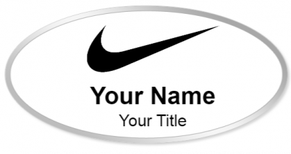 Custom name badges for Nike
