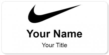 Custom name badges for Nike