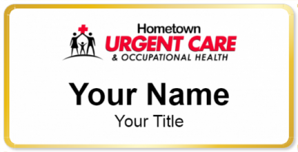 Custom name badges for Hometown Urgent Care