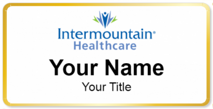 Custom name badges for Intermountain Health