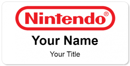Custom name badges for Nintendo