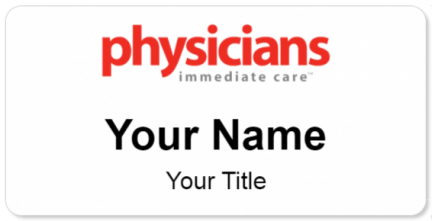 Custom name badges for Physicians Immediate Care