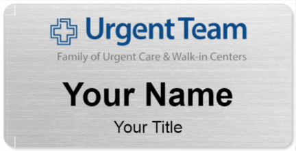 Custom name badges for Urgent Team