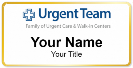 Custom name badges for Urgent Team