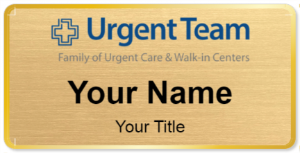 Custom name badges for Urgent Team