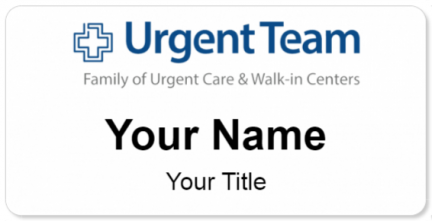 Custom name badges for Urgent Team