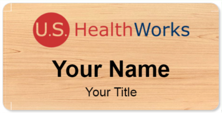 Custom name badges for US HealthWorks