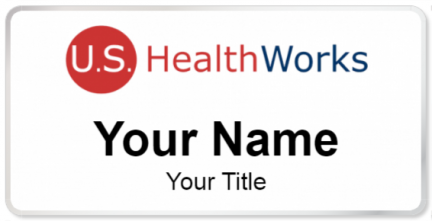 Custom name badges for US HealthWorks