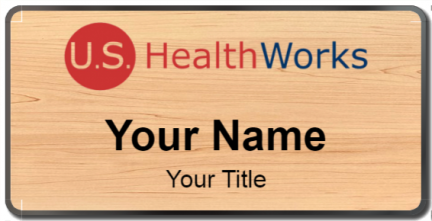 Custom name badges for US HealthWorks