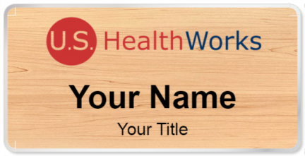 Custom name badges for US HealthWorks