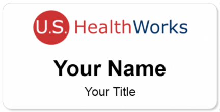 Custom name badges for US HealthWorks