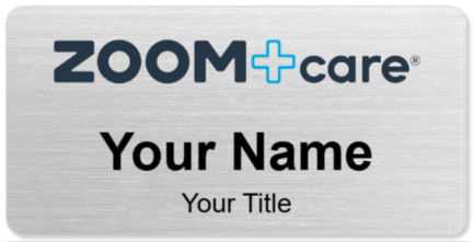 Custom name badges for Zoom Care