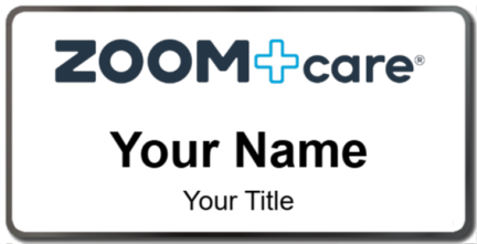 Custom name badges for Zoom Care