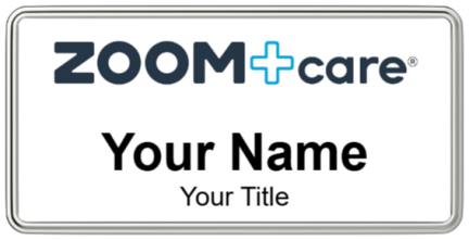 Custom name badges for Zoom Care