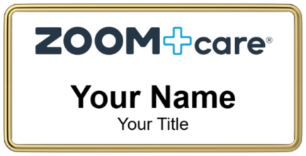 Custom name badges for Zoom Care