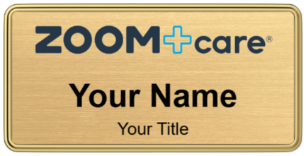 Custom name badges for Zoom Care