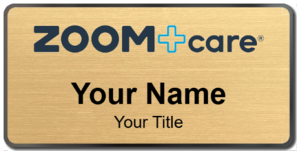 Custom name badges for Zoom Care