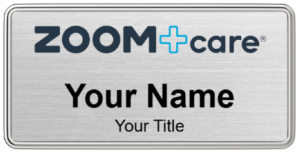 Custom name badges for Zoom Care