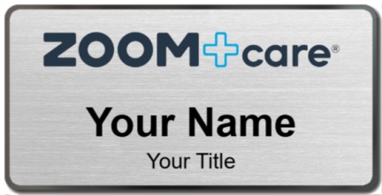 Custom name badges for Zoom Care