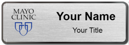 Custom name badges for Mayo Clinic