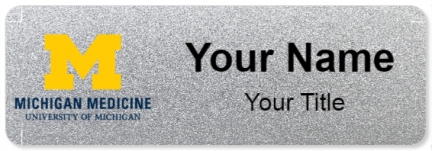 Custom name badges for University of Michigan Hospitals and Health Center