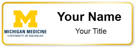 Custom name badges for University of Michigan Hospitals and Health Center