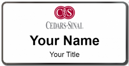 Custom name badges for Cedars Sinai Medical Center