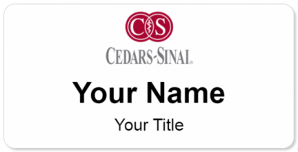 Custom name badges for Cedars Sinai Medical Center