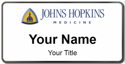 Custom name badges for Johns Hopkins Hospital