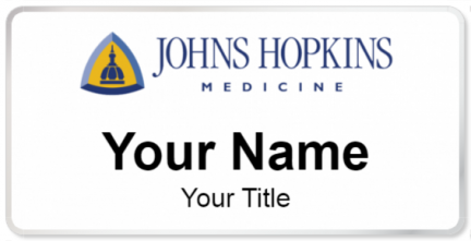 Custom name badges for Johns Hopkins Hospital