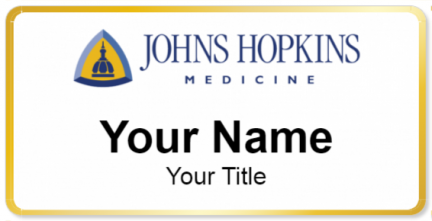 Custom name badges for Johns Hopkins Hospital