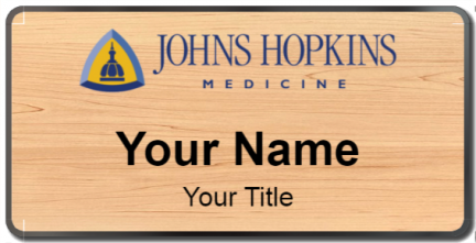 Custom name badges for Johns Hopkins Hospital