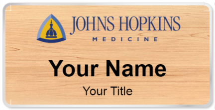 Custom name badges for Johns Hopkins Hospital