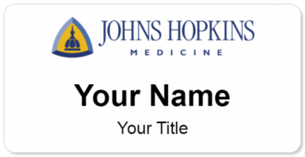 Custom name badges for Johns Hopkins Hospital