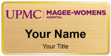 Custom name badges for Magee Womens Hospital of UPMC