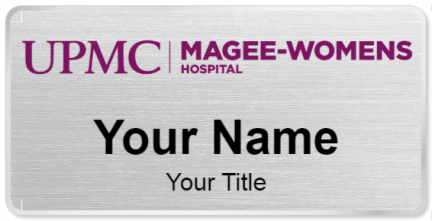 Custom name badges for Magee Womens Hospital of UPMC