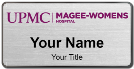 Custom name badges for Magee Womens Hospital of UPMC
