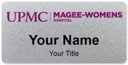 Custom name badges for Magee Womens Hospital of UPMC