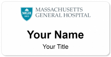 Custom name badges for Massachusetts General Hospital