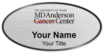 Custom name badges for University of Texas MD Anderson Cancer Center