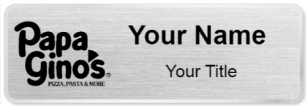 Custom name badges for Papa Ginos
